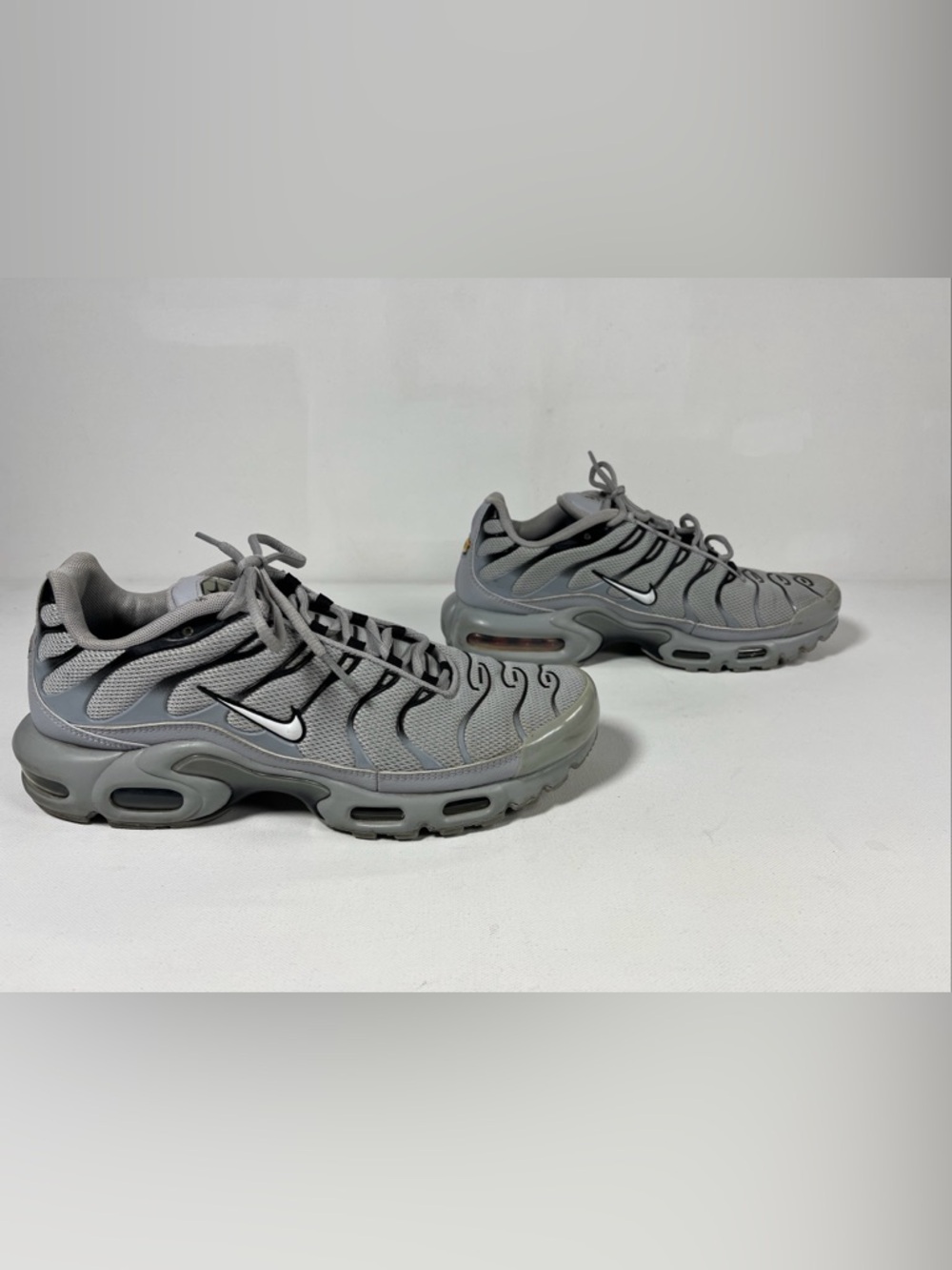 SOLD Nike Air Max Plus Tn Wolf Grey Sneakers Shoes 852630-021 Men’s 10 - Picture 6 of 14